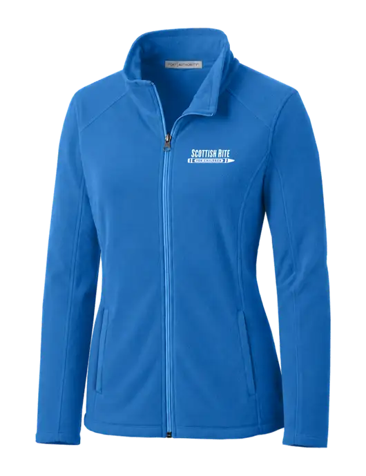 Light Royal Womens Microfleece Jacket w/Scottish Rite for Children Logo