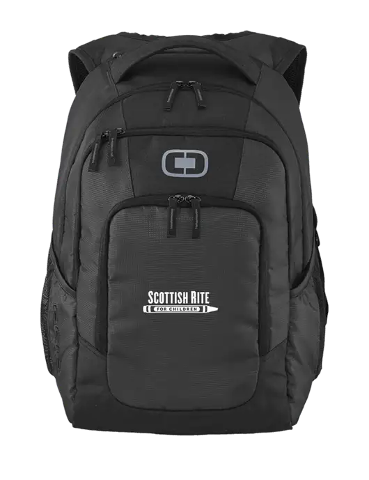 OGIO Diesel Grey Logan Laptop Backpack
 w/Scottish Rite for Children Logo