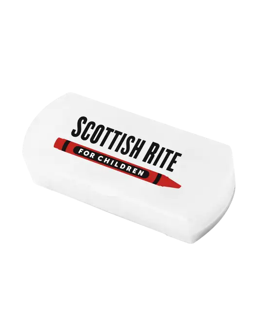 Clear Pill Box with Bandage Dispenser w/Scottish Rite for Children Logo