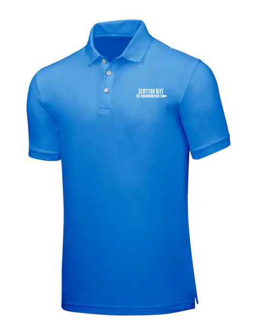 Light Royal Blue Core Classic Pique w/Scottish Rite for Children Logo