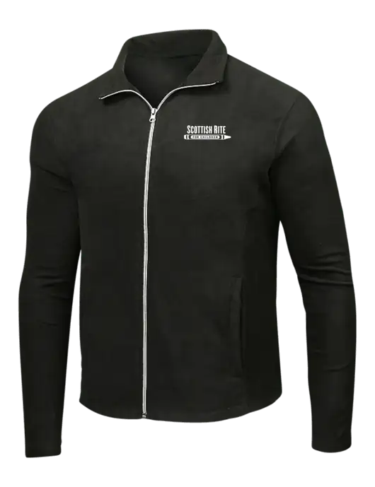 Black Microfleece Jacket w/Scottish Rite for Children Logo