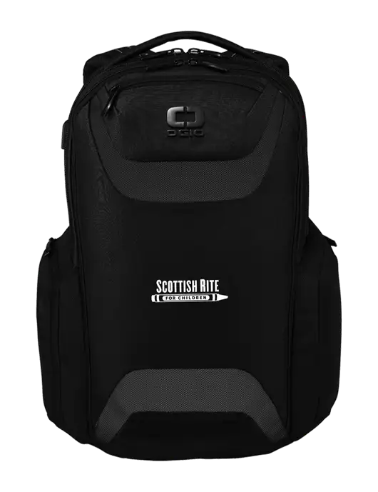 OGIO Black Charcoal Connected Pack w/Scottish Rite for Children Logo