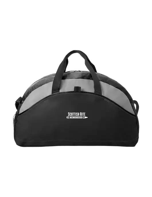 Medium Contrast Black Duffel w/Scottish Rite for Children Logo