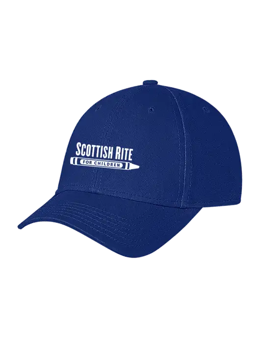 Royal Structured Soft Snap Closure Hook & Loop Cap w/Scottish Rite for Children Logo