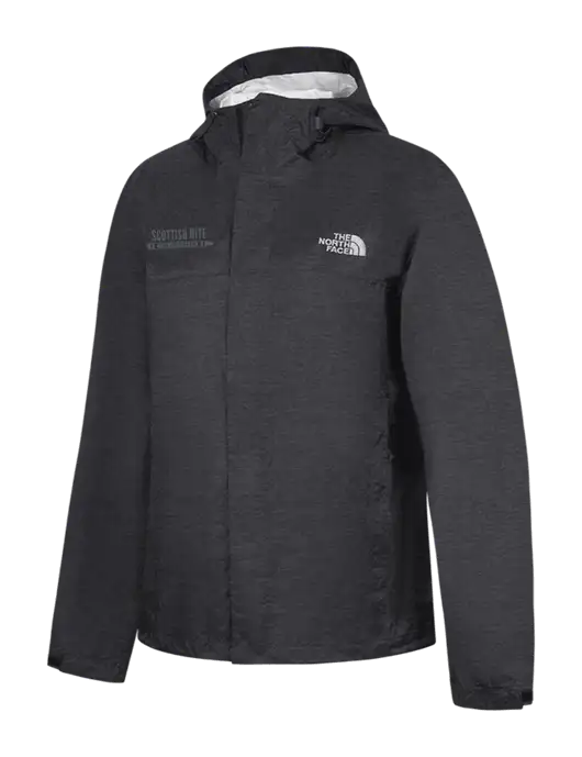 The North Face Dark Grey Heather DryVent Rain Jacket w/Scottish Rite for Children Logo