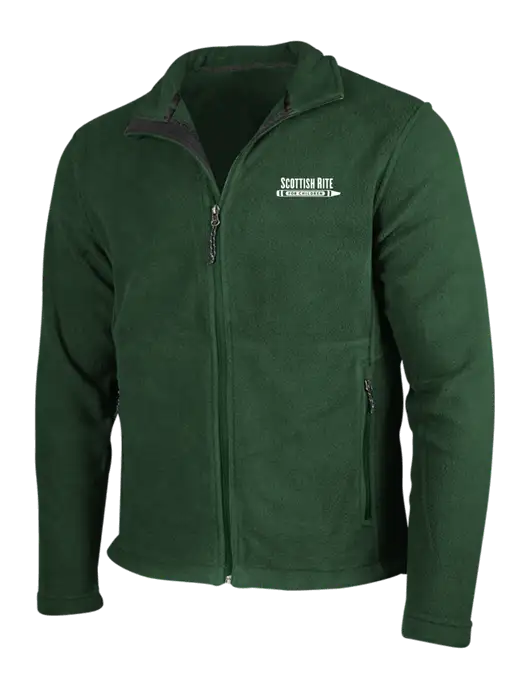 Dark Green Fleece Jacket w/Scottish Rite for Children Logo