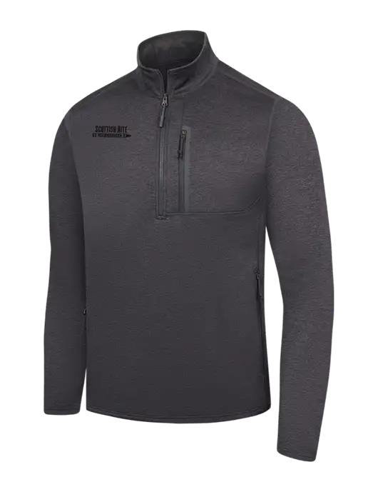 The North Face Dark Grey Heather Skyline 1/2-Zip Fleece w/Scottish Rite for Children Logo