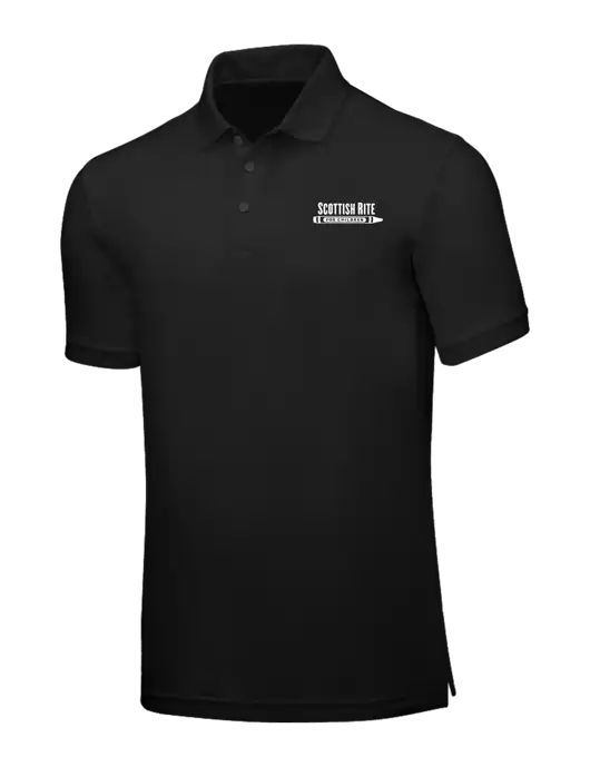 Black Core Classic Pique w/Scottish Rite for Children Logo