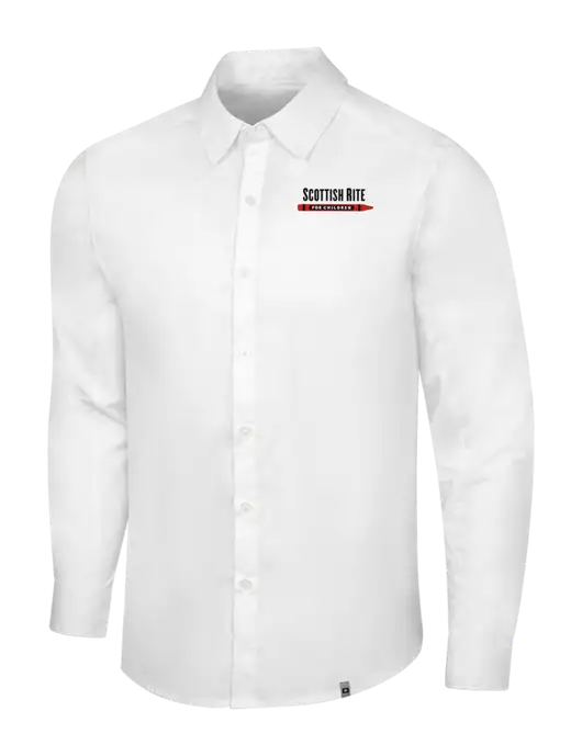 OGIO White Commuter Woven Shirt w/Scottish Rite for Children Logo