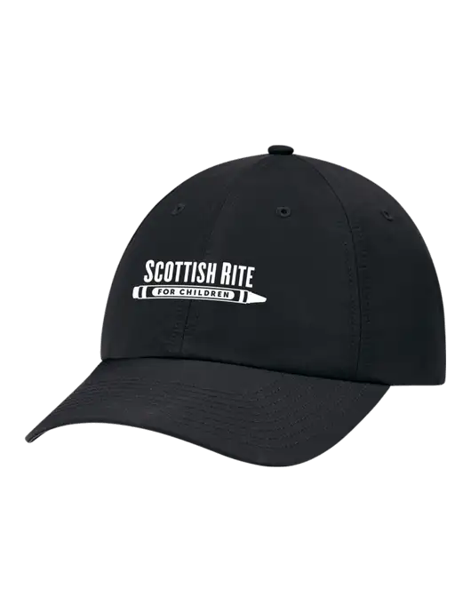 Richardson Relaxed Performance Lite Black Cap w/Scottish Rite for Children Logo