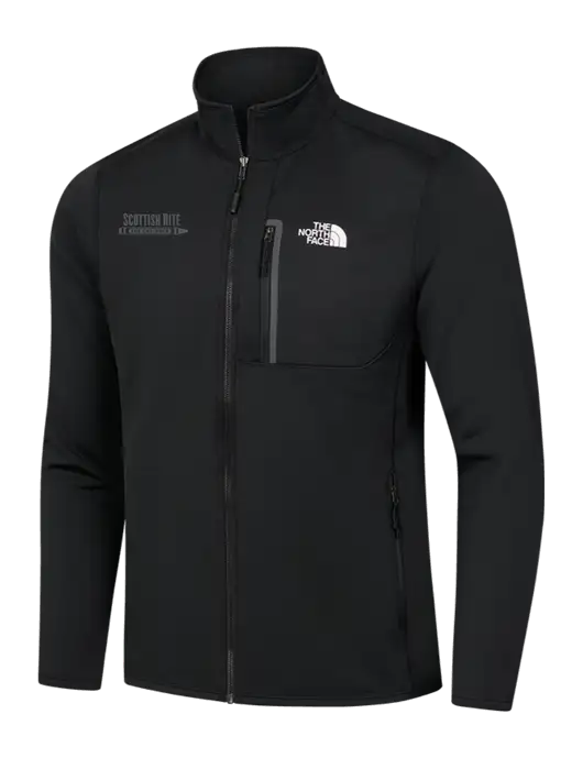 North Face Black Skyline Full-Zip Fleece Jacket w/Scottish Rite for Children Logo