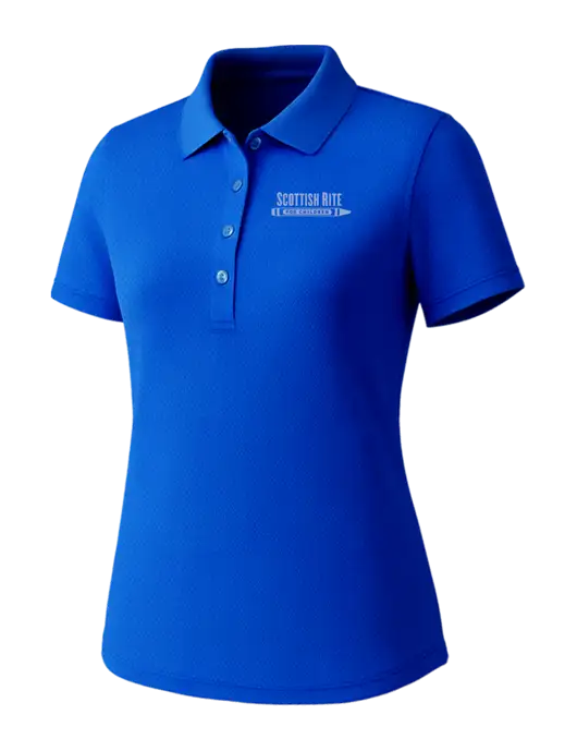 Callaway Womens Core Royal Performance Polo w/Scottish Rite for Children Logo