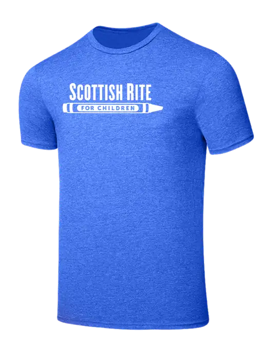 Seriously Soft Royal Frost T-Shirt w/Scottish Rite for Children Logo
