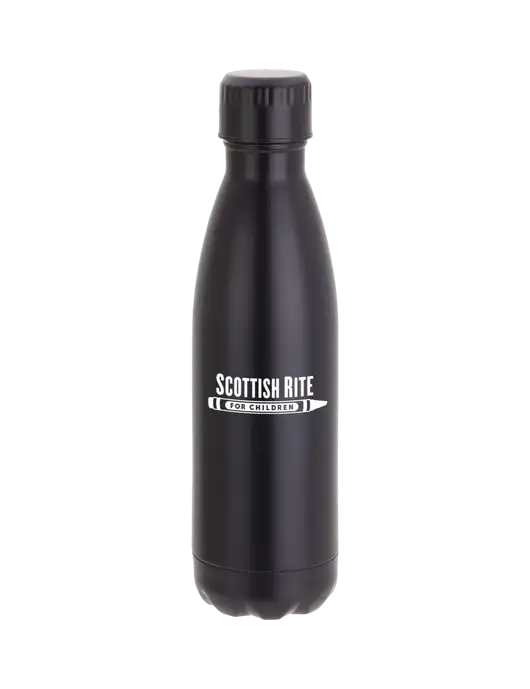 City Go Matte Black 17 oz Insulated Bottle w/Scottish Rite for Children Logo