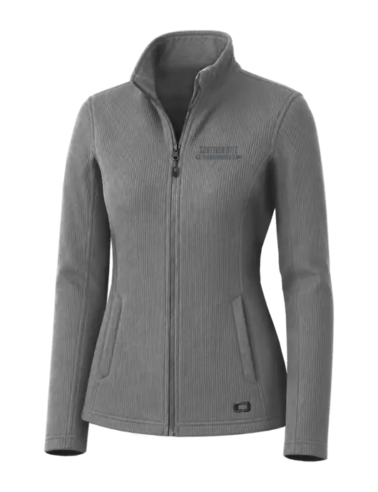 OGIO Medium Grey Womens Grit Fleece Jacket w/Scottish Rite for Children Logo