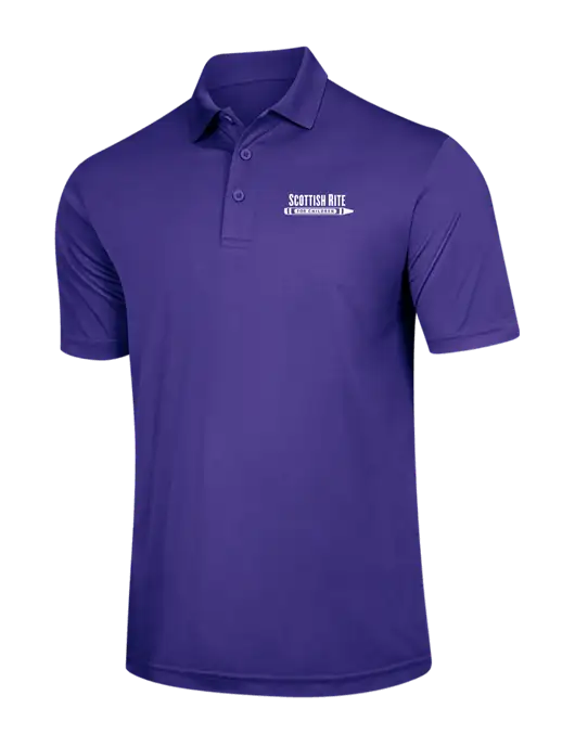 Purple PosiCharge Competitor Polo w/Scottish Rite for Children Logo