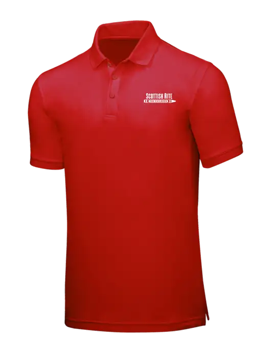 Red Core Classic Pique w/Scottish Rite for Children Logo