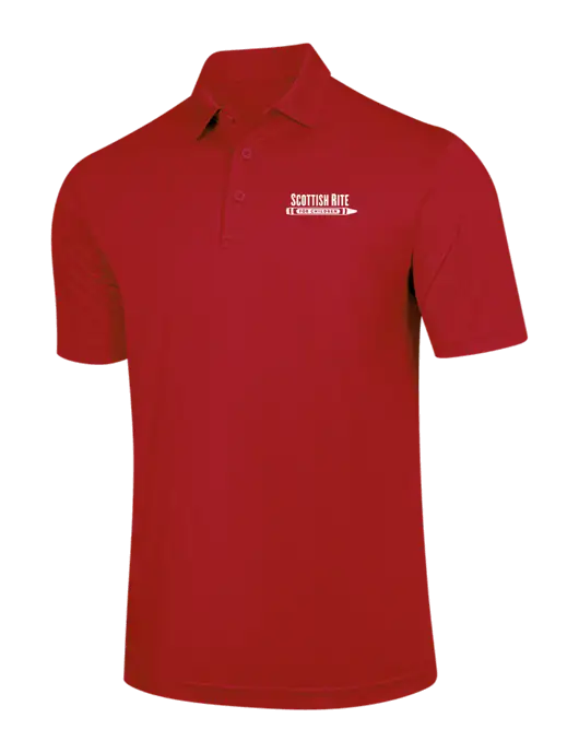 Red PosiCharge Competitor Polo w/Scottish Rite for Children Logo