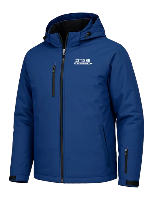 Cold Weather Vortex Royal/ Black Waterproof 3-in-1 Jacket with Detachable Hood w/Scottish Rite for Children Logo, Scottish Rite for Children Logo