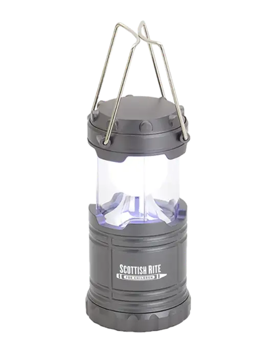 Gunmetal Mini Retro Lantern w/Scottish Rite for Children Logo