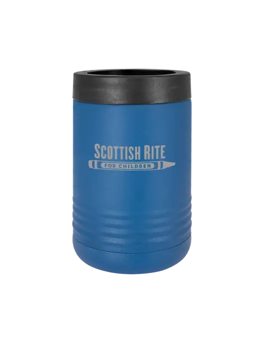 Polar Camel 12 oz Powder Coated Royal Blue Vacuum Insulated Beverage Holder w/Scottish Rite for Children Logo