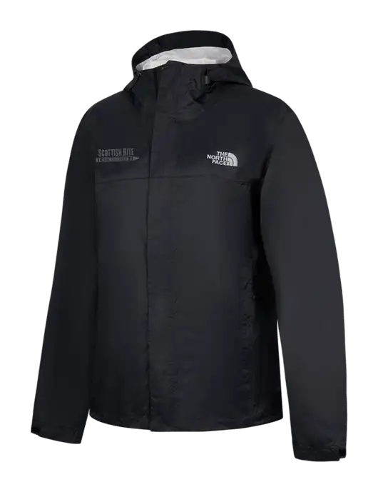 The North Face Black DryVent Rain Jacket w/Scottish Rite for Children Logo