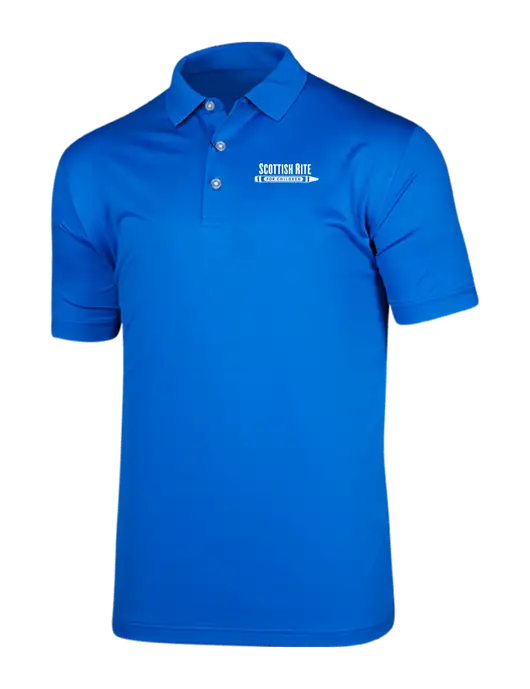 Callaway Vibrant Royal Blue Ventilated Polo w/Scottish Rite for Children Logo