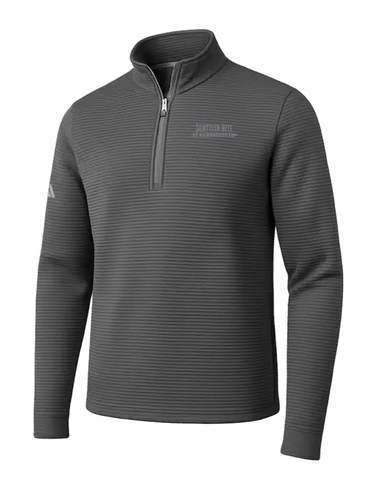 Adidas Medium Grey Spacer Quarter-Zip Pullover w/Scottish Rite for Children Logo
