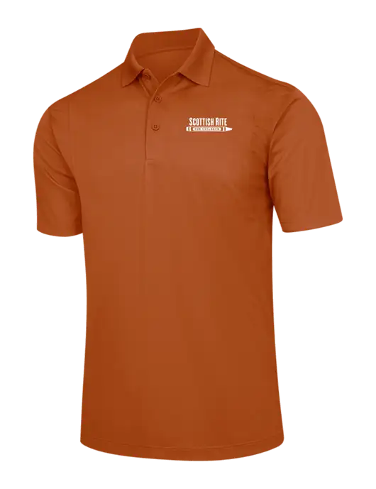 Burnt Orange Micropique Sport-Wick Polo w/Scottish Rite for Children Logo
