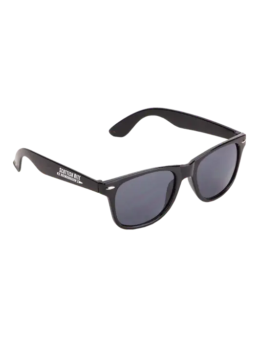 Daytona Black Sunglasses w/Scottish Rite for Children Logo