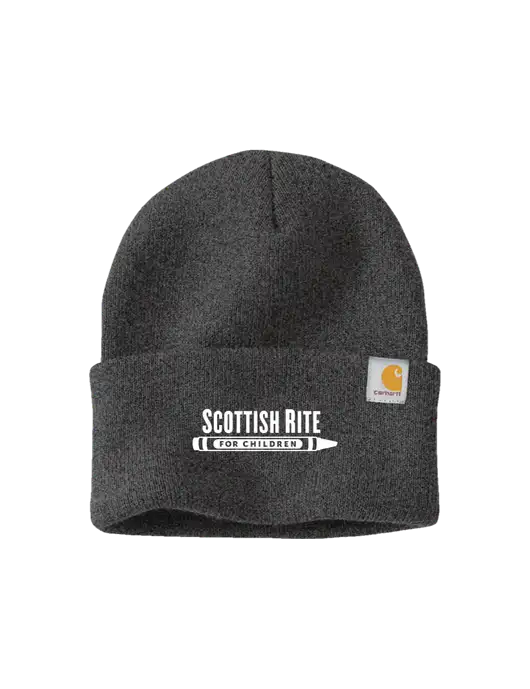 Carhartt Dark Grey Watch Cap 2.0 w/Scottish Rite for Children Logo