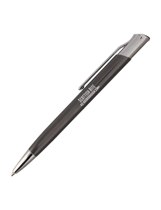 San Malo Gunmetal Pen - Black Ink w/Scottish Rite for Children Logo