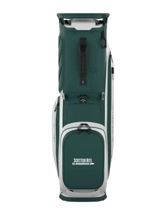 Callaway Fairway 14 Dark Green/White Stand Golf Bag w/Scottish Rite for Children Logo