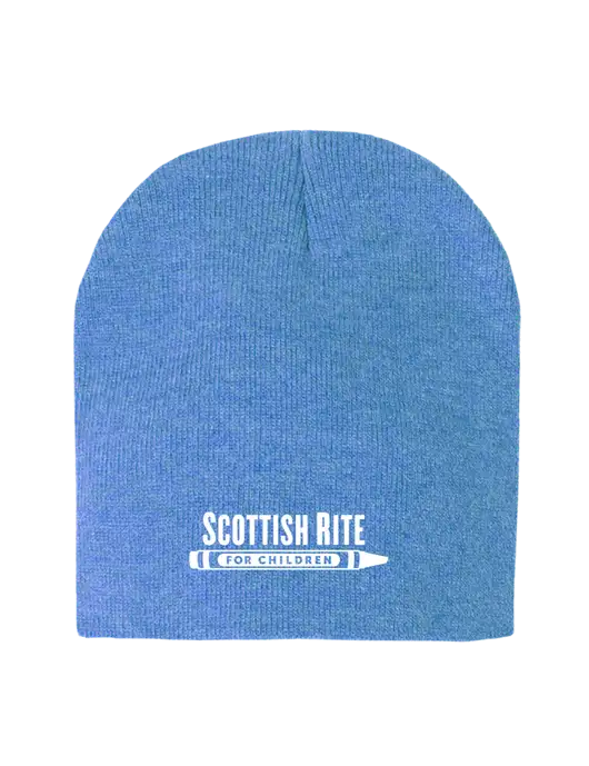 Royal Heather Element Knit Beanie w/Scottish Rite for Children Logo