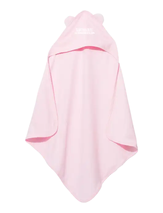 Pink Rabbit Skins Terry Cloth Hooded Towel with Ears  w/Scottish Rite for Children Logo