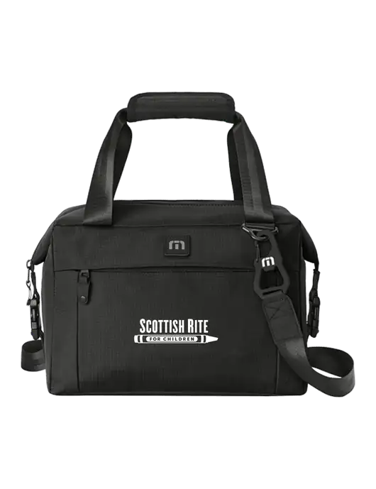 TravisMathew Black Chill’n 12-Can Cooler w/Scottish Rite for Children Logo