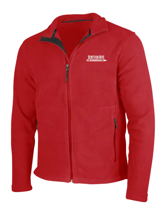 Red Fleece Jacket w/Scottish Rite for Children Logo