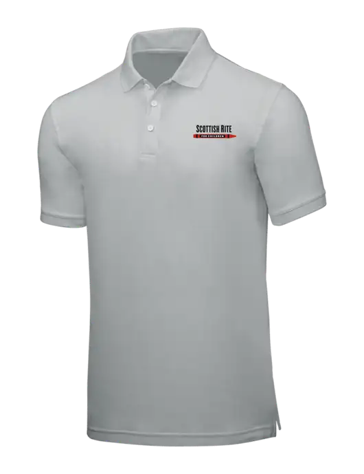 Light Grey Core Classic Pique w/Scottish Rite for Children Logo