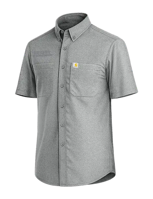 Carhartt Force Sun Defender Medium Grey Short Sleeve Shirt  w/Scottish Rite for Children Logo