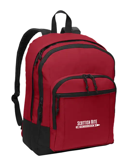 Red Essential Backpack w/Scottish Rite for Children Logo