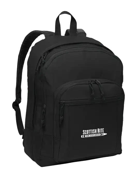 Black Essential Backpack w/Scottish Rite for Children Logo