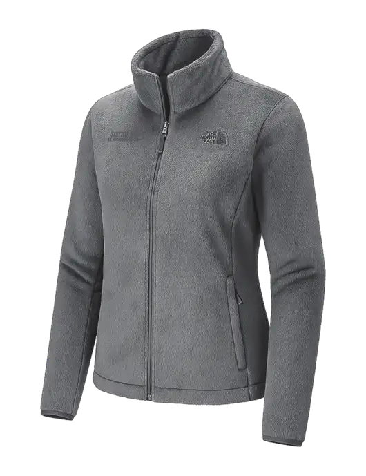 The North Face Womens Dark Medium Grey Osito Fleece Jacket
 w/Scottish Rite for Children Logo