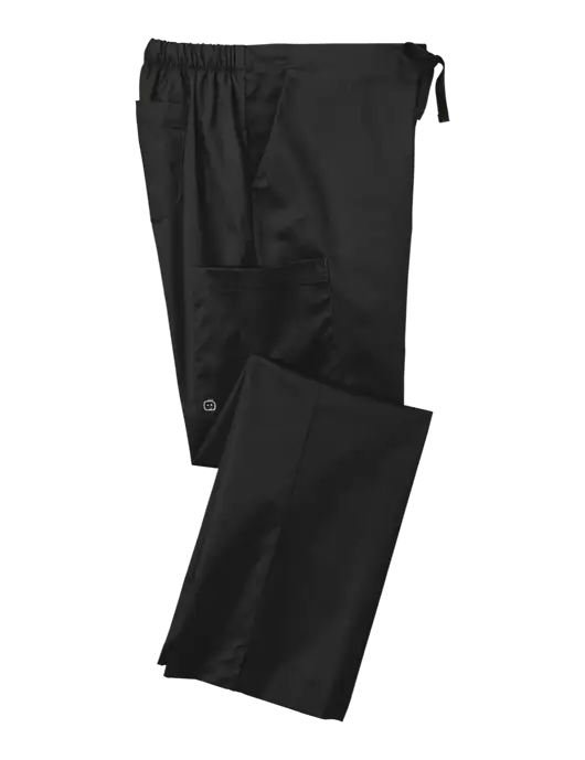 Wink Black Womens WorkFlex Flare Leg Cargo Pant