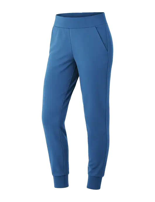 Jaanuu Womens Carolina Blue Rubi Ultrasoft Scrub Joggers
